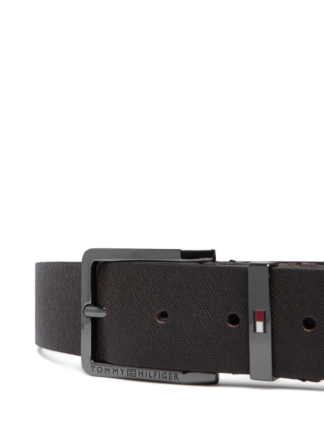 Tommy Hilfiger Gürtel Tommy Hilfiger Oliver Saffiano 3.5 AM0AM14573 Dunkelbraun