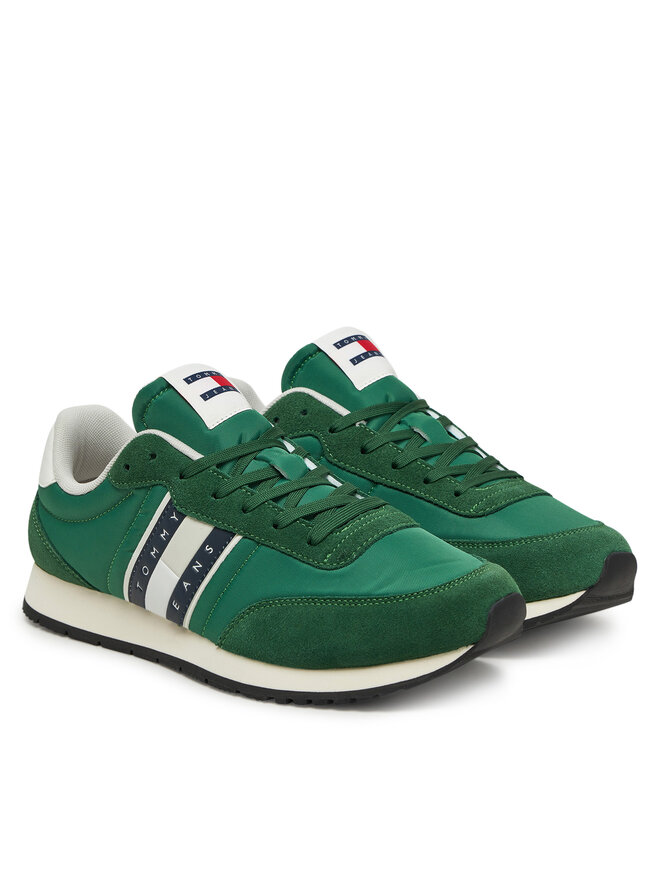 Tommy Jeans Sneakersy Tommy Jeans (New) Tjm Runner Casual Ess EM0EM01351 Zelená