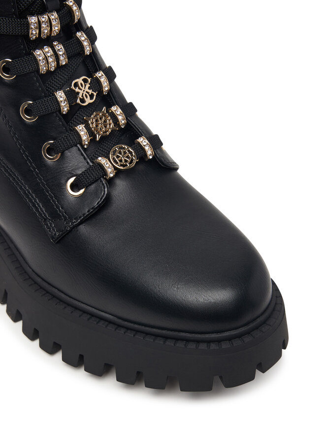 Guess Schnürstiefeletten Guess FLFFIC ELE10 Schwarz