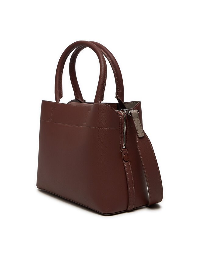 Calvin Klein Torbica Calvin Klein Ck Business Medium Tote_Saffiano K60K612572 Smeđa