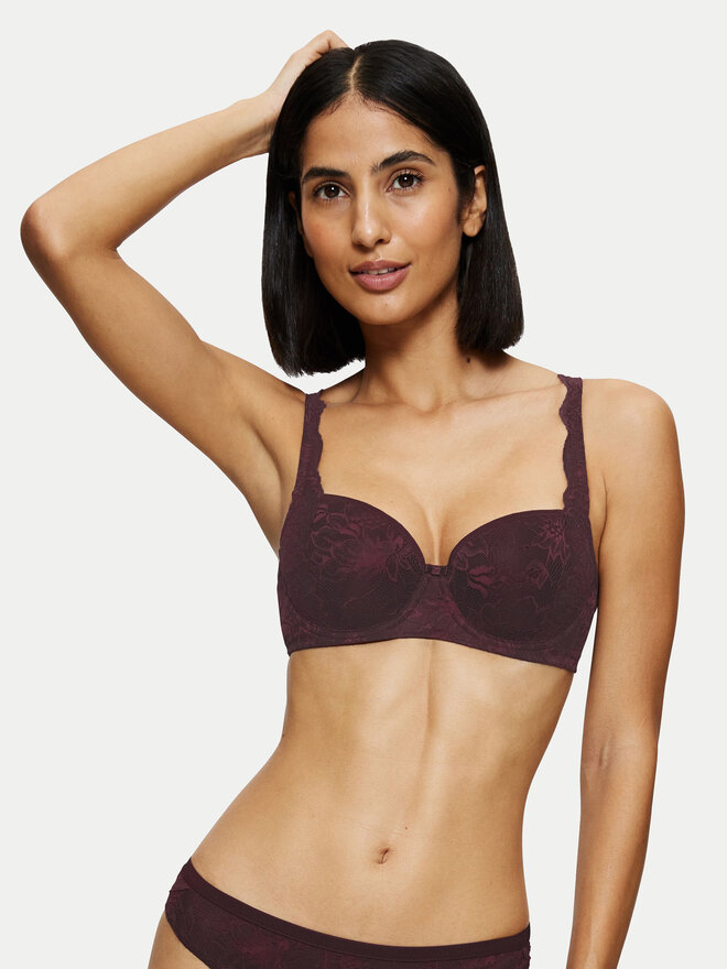 Triumph Triumph Grudnjak sa žicom Amourette Charm 10214460 Tamnocrvena