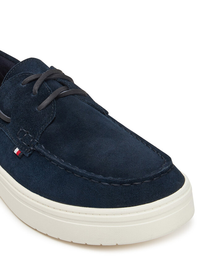 Tommy Hilfiger Félcipő Tommy Hilfiger Modern Light Hybrid Suede Boat S FM0FM05352 Sötétkék