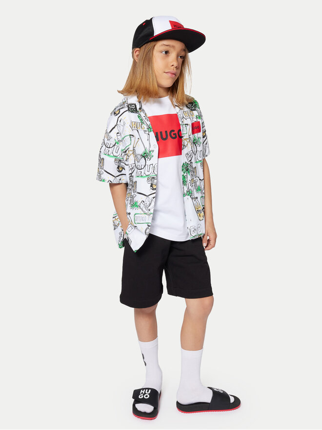 HUGO HUGO Camiseta G00334 D Blanco Regular Fit