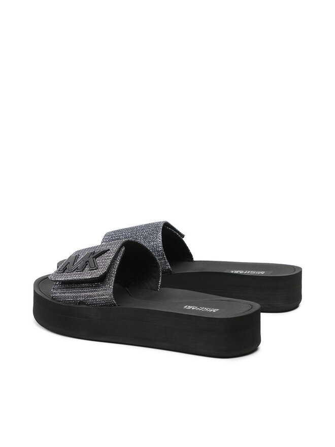 MICHAEL Michael Kors Pantoletten MICHAEL Michael Kors Mk Platform Slide 40S1MKFA1D Silberfarben