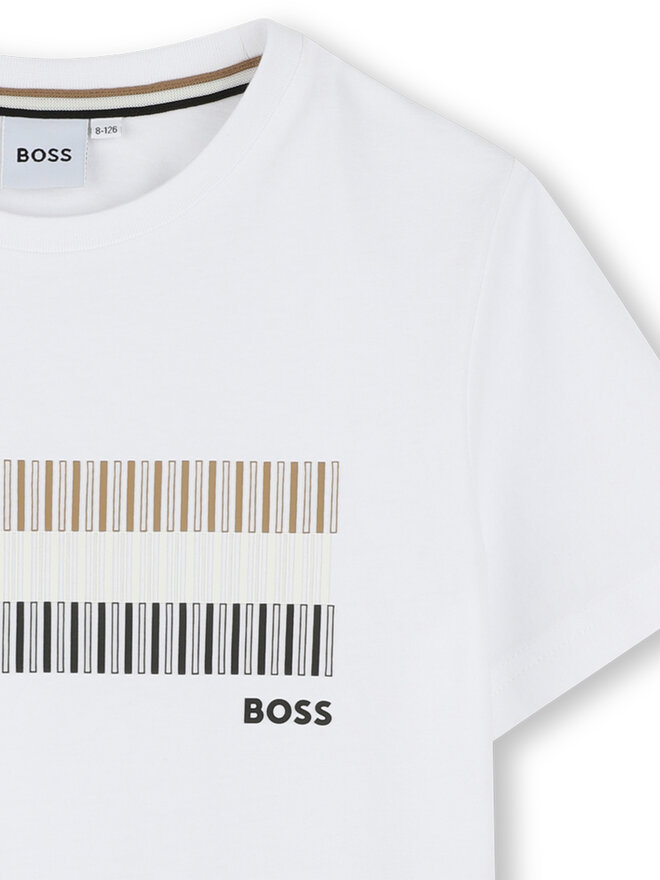 BOSS BOSS Camiseta J52035 S Blanco Slim Fit