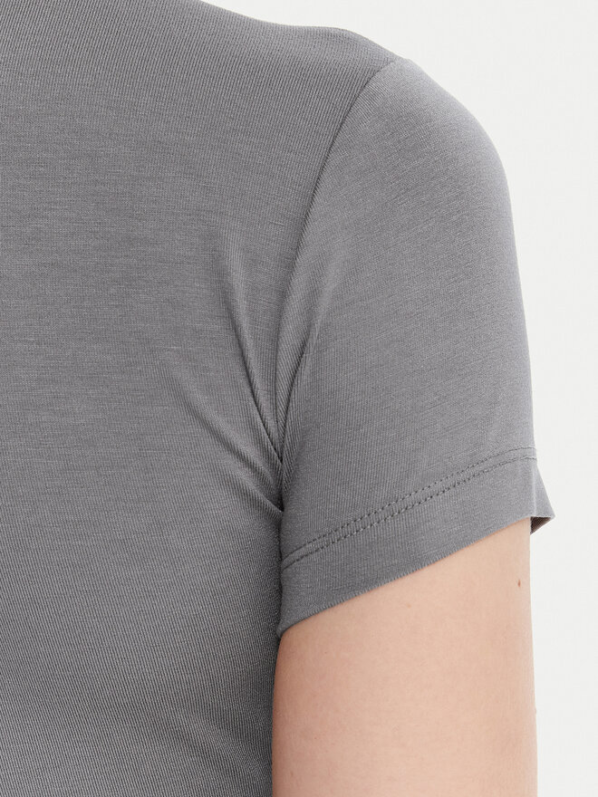 Gina Tricot Gina Tricot T-Shirt 21287 Grau Slim Fit