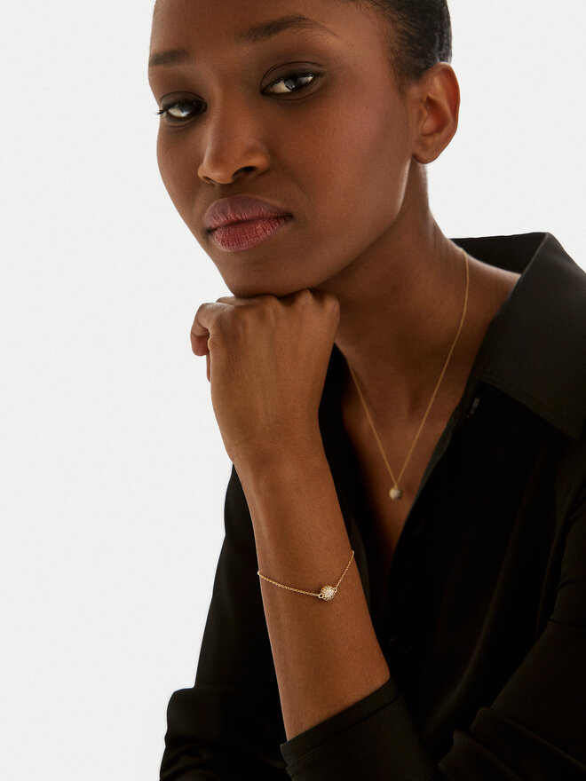 Daniel Wellington Браслет Daniel Wellington Pavé DW00400641 Золотий