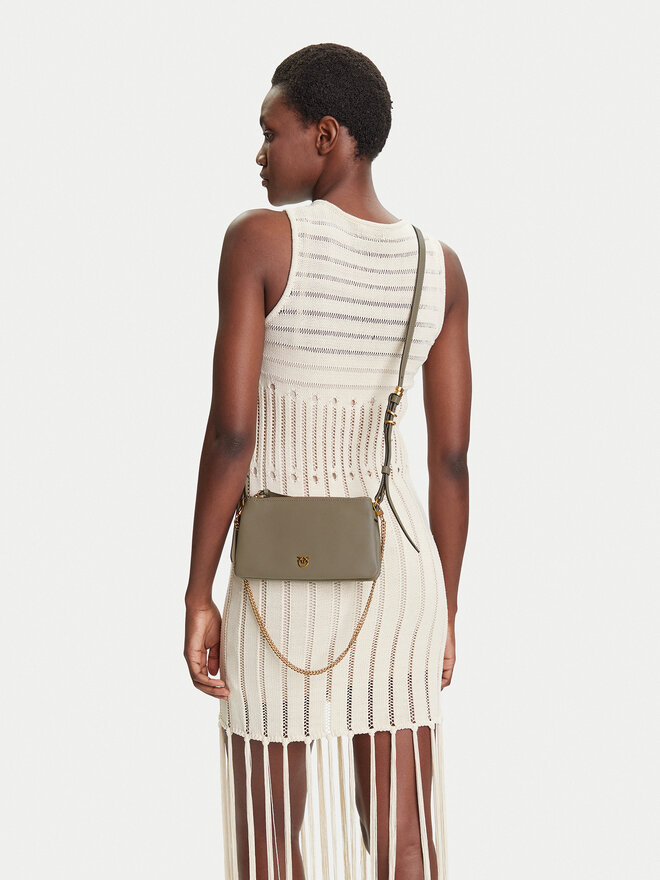 PINKO Сумка PINKO Double Mini Al 25-26 PLTT 105359 A0QO Сірий