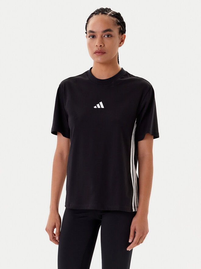 adidas adidas T-Shirt Essentials 3-Stripes JD0846 Schwarz Regular Fit