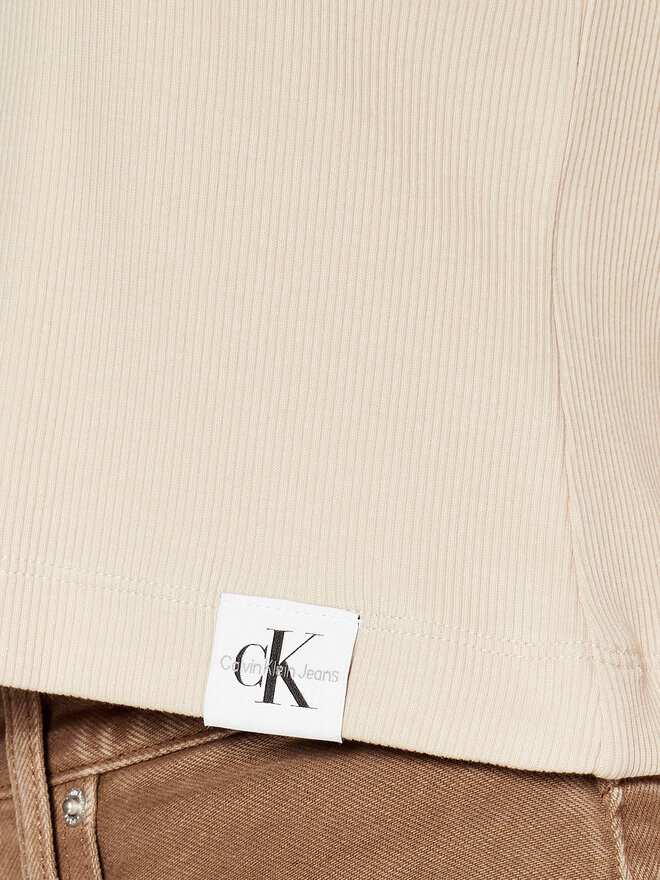 Calvin Klein Jeans Calvin Klein Jeans Top J20J221055 Beige Regular Fit