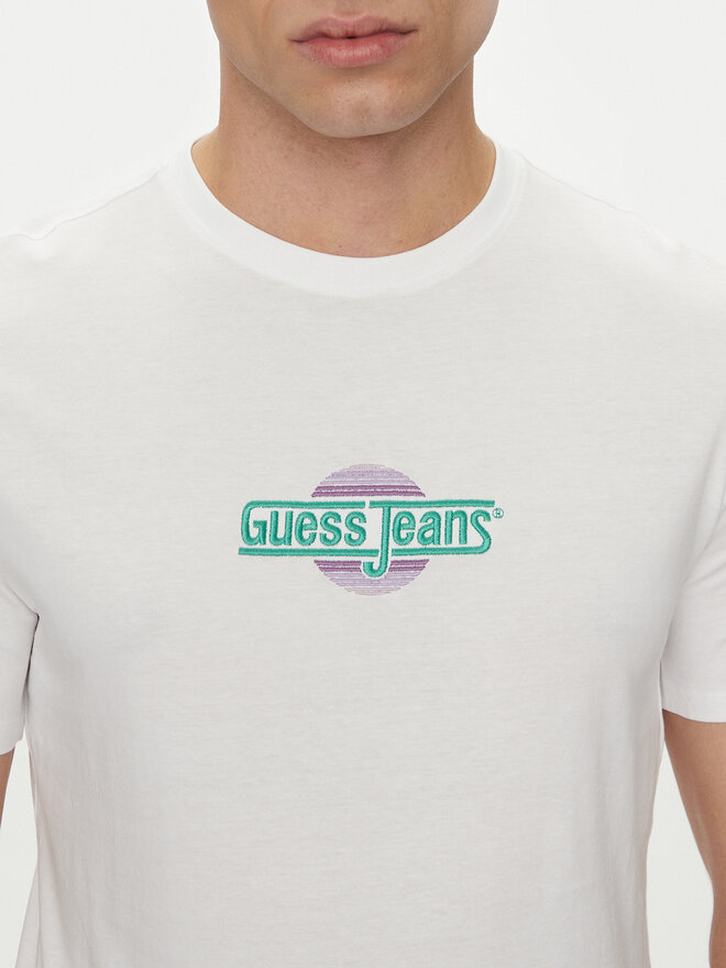 Guess Jeans Guess Jeans Camiseta M5GI23 K8HM0 Blanco Slim Fit