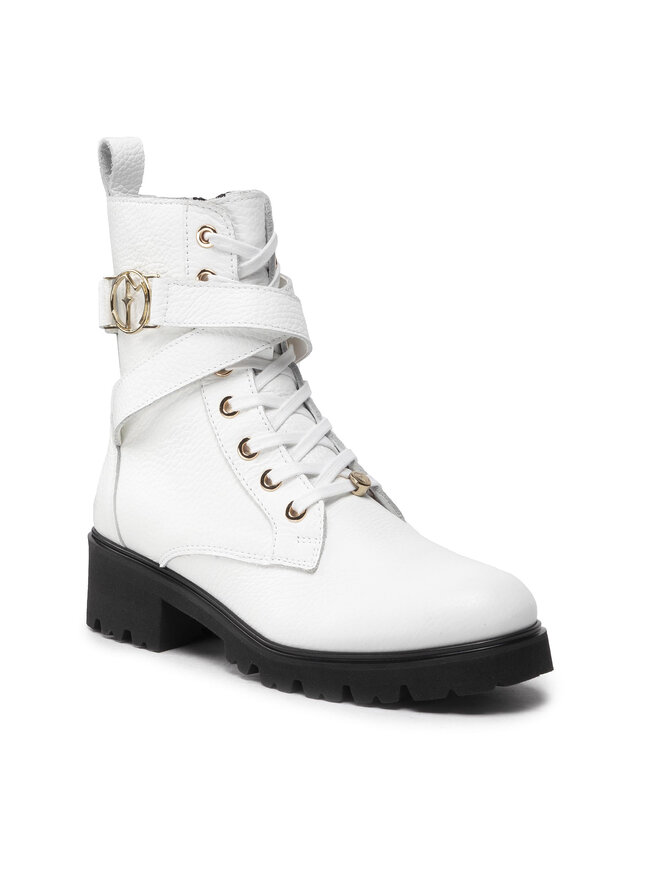 Eva Minge Schnürstiefeletten Eva Minge EM-08-12-001574 Weiß