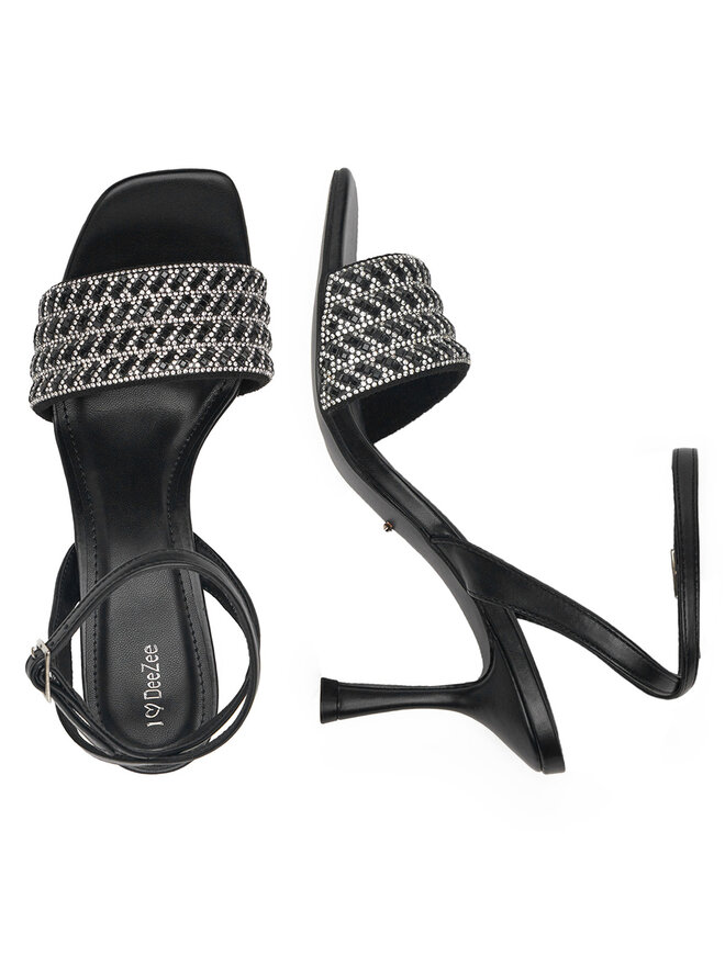 DeeZee Sandały DeeZee LH24015-1 Czarny