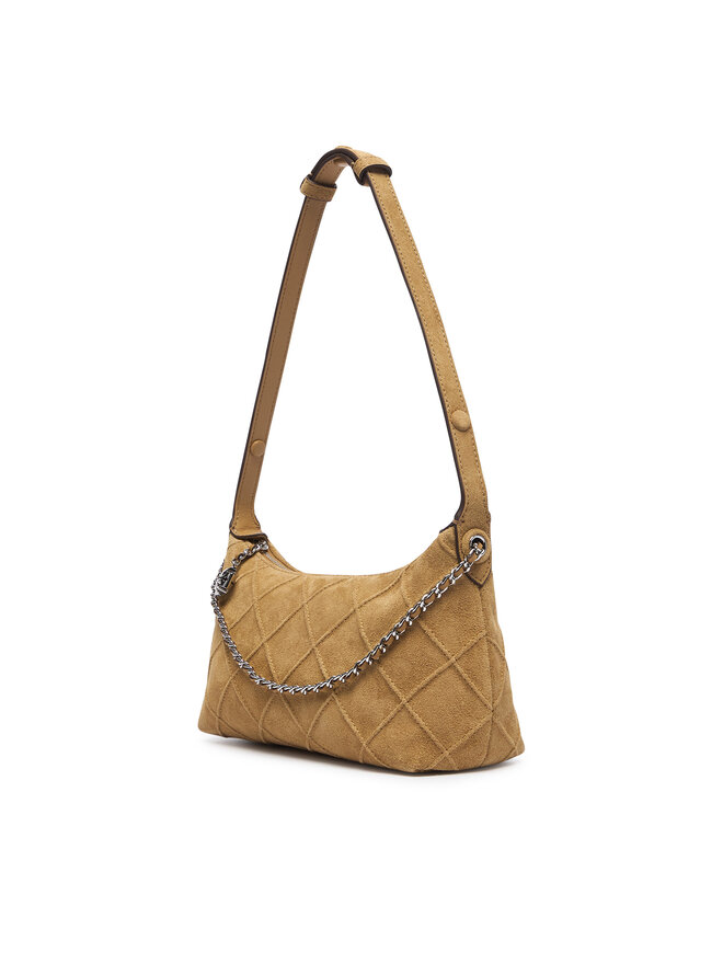 Tory Burch Сумка Tory Burch Fleming Suede Pochette 185797 Кремовий