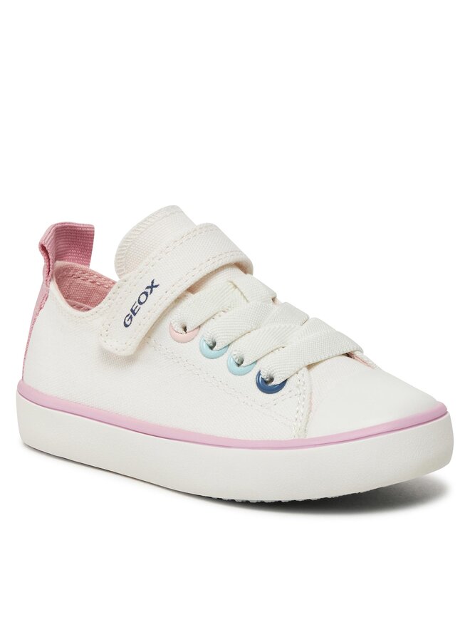 Geox Trampki Geox J Gisli Girl J454NA 00010 C1000 M Biały
