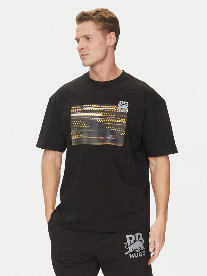 HUGO HUGO T-Shirt Daveley_RB 50545125 Μαύρο Regular Fit