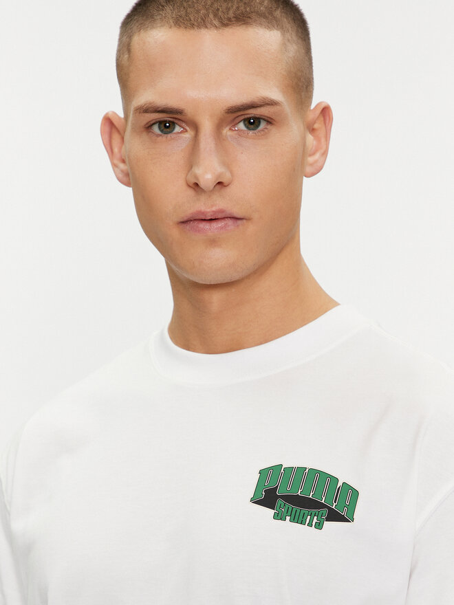Puma Puma Camiseta For The Fanbase Graphic 624395 Blanco Relaxed Fit