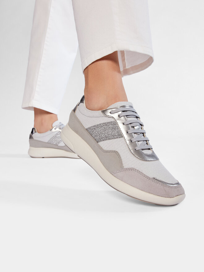 Sneakers Geox D Ophira B D021CB 0EWAF C1010 Gris chaussures
