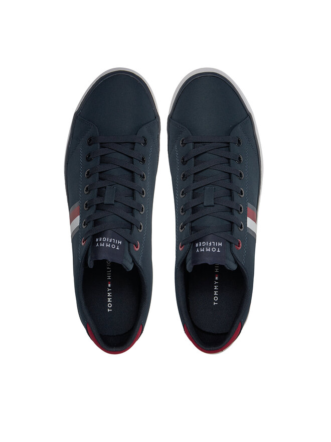 Tommy Hilfiger Сникърси Tommy Hilfiger Th Hi Vulc Low Stripes Mesh FM0FM04946 Син