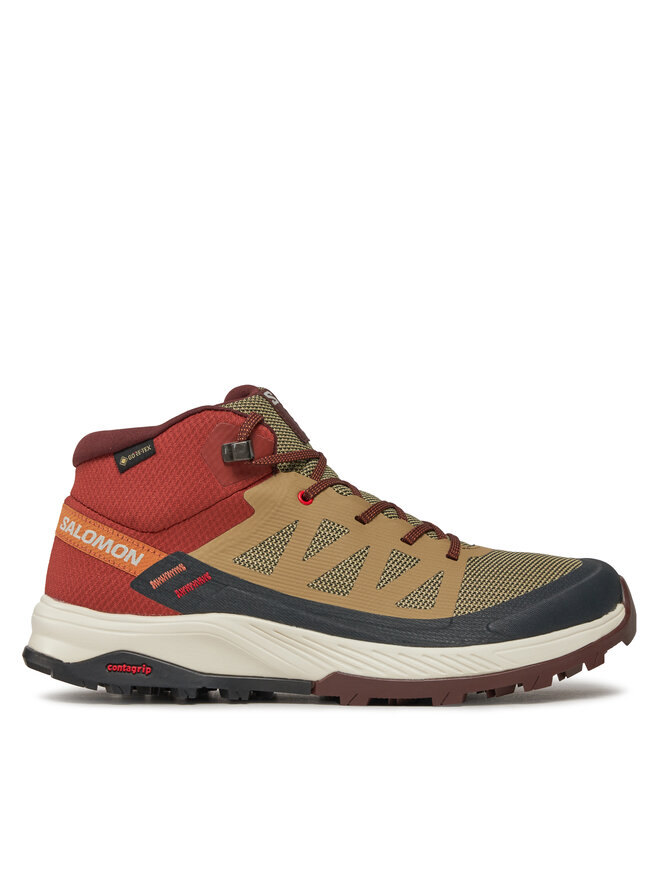 Salomon Trekkingi Salomon Outrise Mid Gtx L47143700 Brązowy