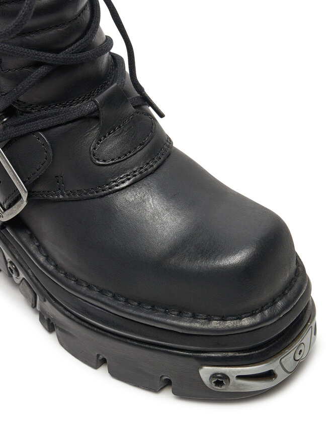 NEW ROCK Schnürstiefel NEW ROCK M-373-S4 Schwarz