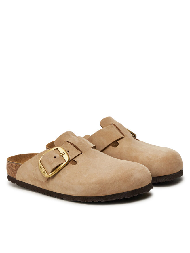 Birkenstock Klapki Birkenstock Boston Big Buckle 1028052 Beżowy