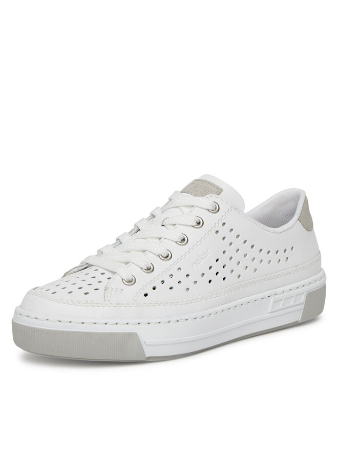 Rieker Sneakersy Rieker L8849-80 Bílá