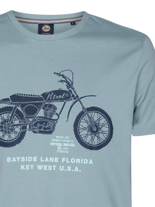 Petrol Industries Petrol Industries Camiseta M-1050-TSR707 Azul Regular Fit
