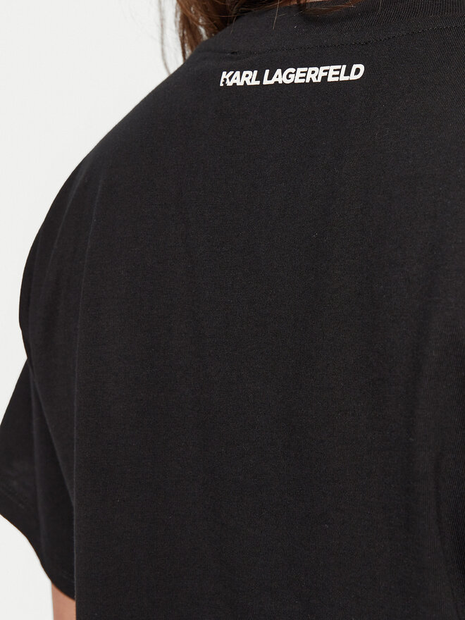 KARL LAGERFELD KARL LAGERFELD T-Shirt A1W17025 Μαύρο Relaxed Fit