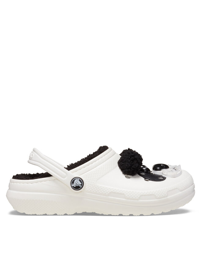 Pantoletten Crocs Classic Lined Iam Panda Bear Clog T 210395 WeiB eschuhe