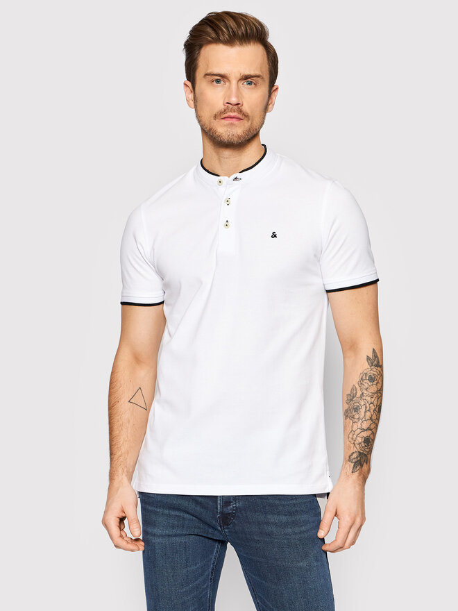 Jack&Jones Jack&Jones Polo marškinėliai Paulos 12199711 Balta Regular Fit