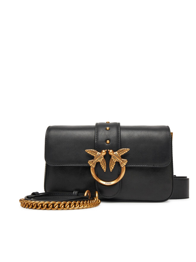 PINKO Bolso PINKO Love One Mini Slouchy Fl PE 25 PLTT 104340 A2C2 Negro