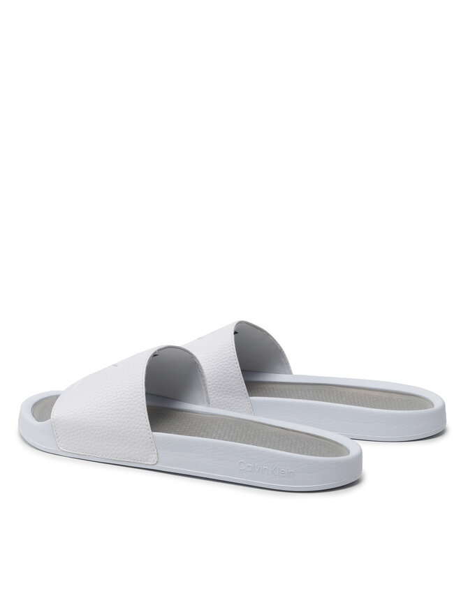 Calvin Klein Чехли Calvin Klein Pool Slide Ergonomic HM0HM00651 Бял