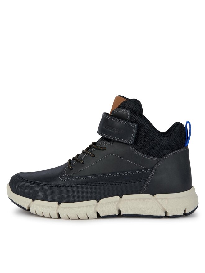 Geox Kozačky Geox J Flexyper Boy J369BA 0CLFU C9999 S Černá