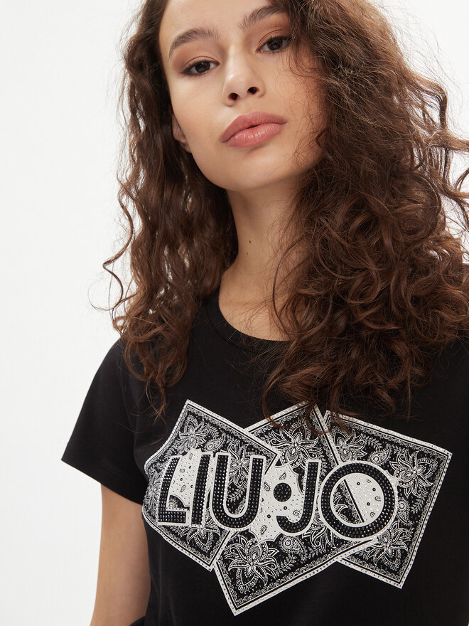 Liu Jo Liu Jo Футболка MA4340 JS923 Чорний Regular Fit