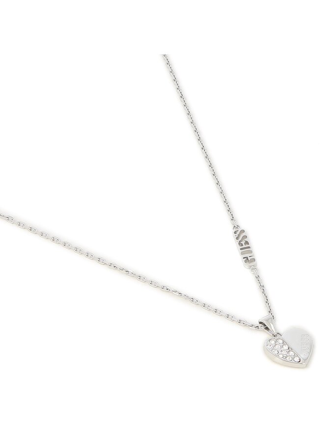 Guess Náhrdelník Guess Lovely Guess JUBN03 035JW Strieborné rhodiovanie