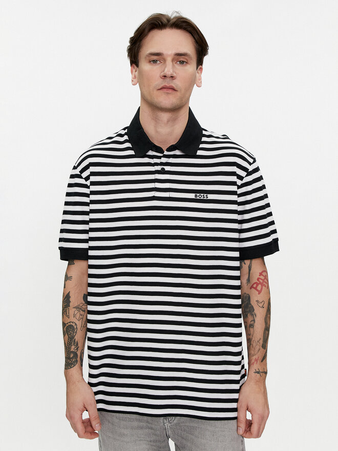 BOSS Boss Poloshirt Palesstripe 50513604 Schwarz Regular Fit