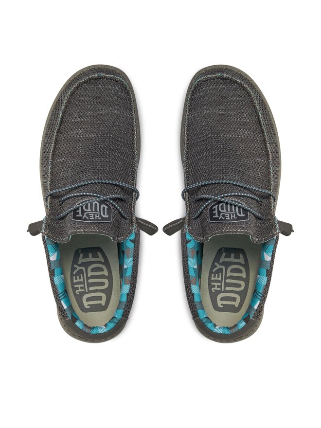 Мокасини Hey Dude Wally Sox 40019-025 Сірий | evzuttya.com.ua