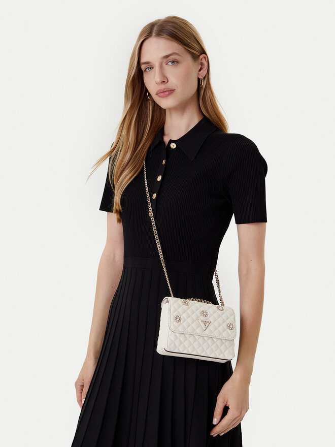 Guess Torbica Guess Everlee Mini HWEG8 679780 Bijela