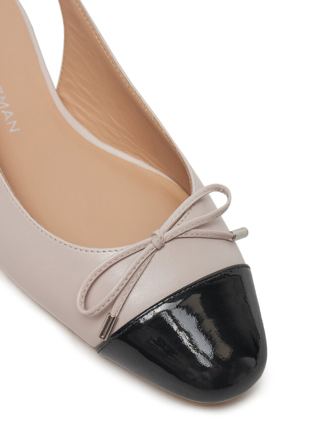 Stuart Weitzman Sandały Stuart Weitzman Sleek Bow SJ075 Beżowy