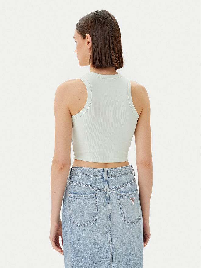 Guess Guess Top V3GP19 K8RT2 Écru Slim Fit