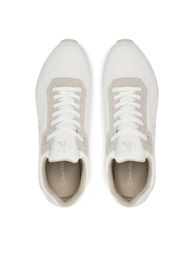 Calvin Klein Jeans Sneakers Calvin Klein Jeans Runner Sock Laceup Mg Canvas YM0YM01217 Bianco
