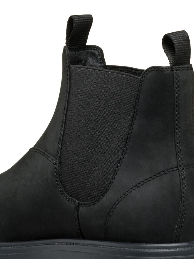 Geox Kotníková obuv s elastickým prvkem Geox U Spherica Ec7 U46FRA 000FF C9999 Černá