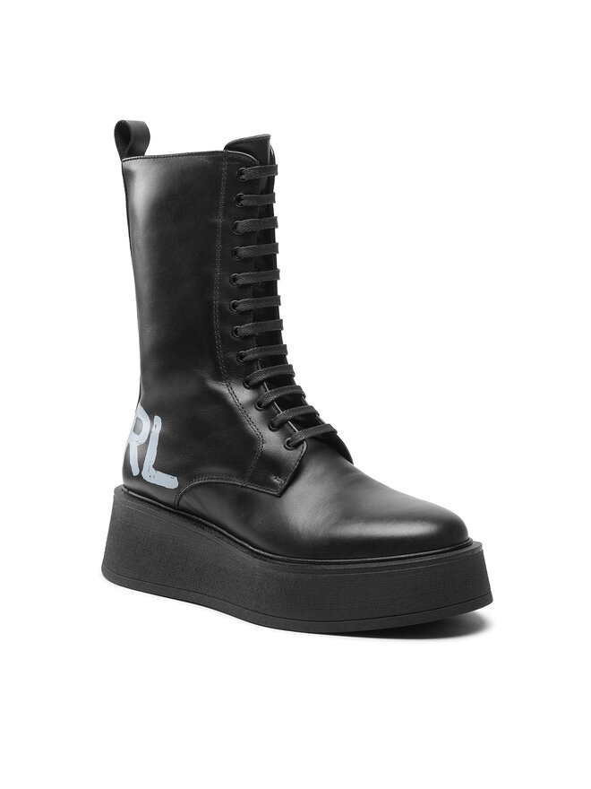 KARL LAGERFELD Polokozačky KARL LAGERFELD KL42475 Černá