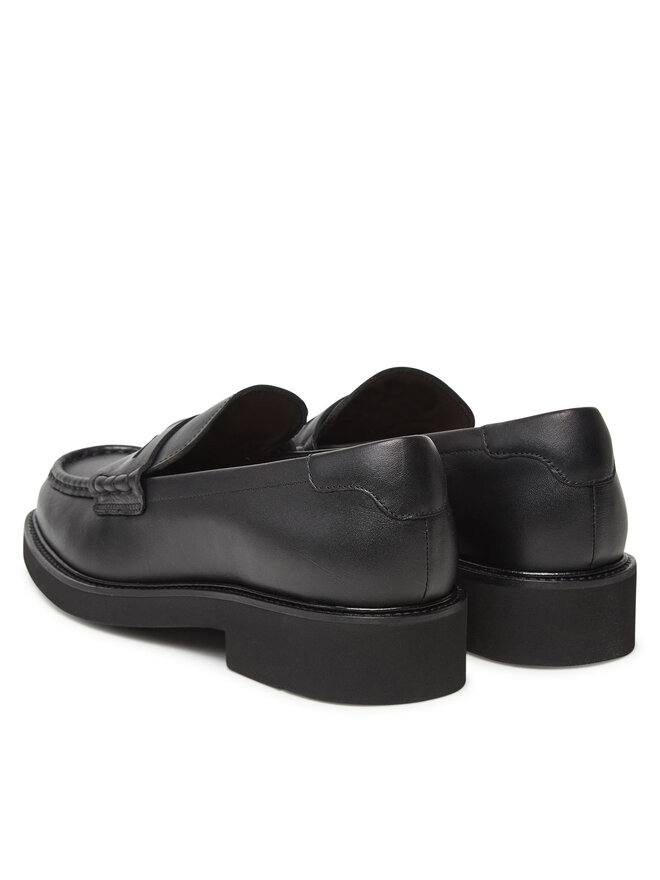 Tommy Hilfiger Slipper Tommy Hilfiger Crest Squarish Toe Penny Loafer FW0FW08633 Schwarz