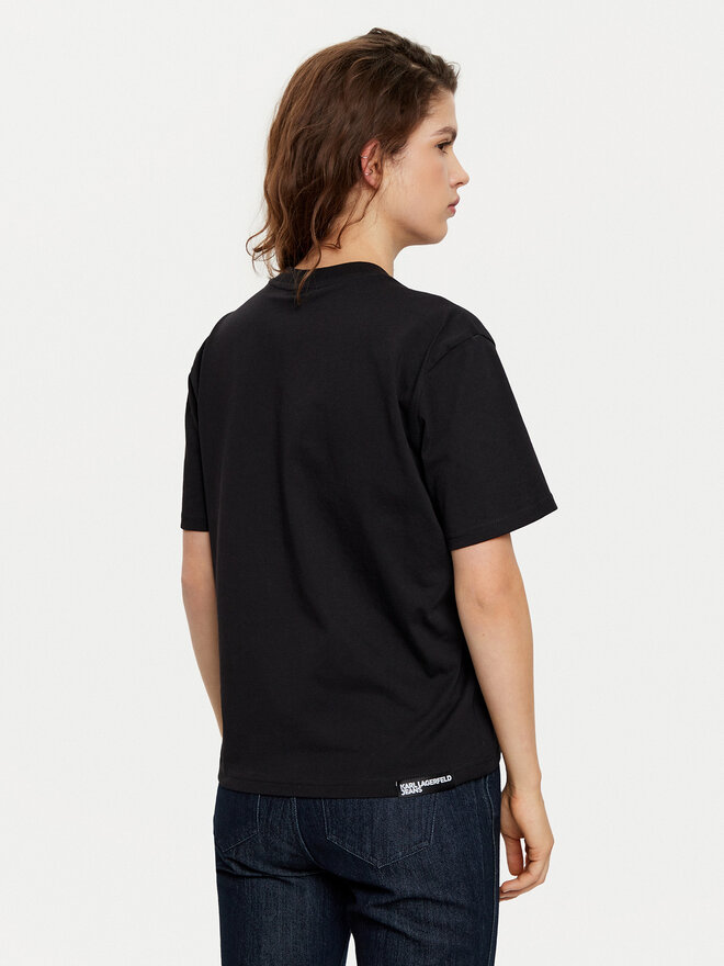 Karl Lagerfeld Jeans Karl Lagerfeld Jeans T-Shirt A1W17031 Schwarz Regular Fit
