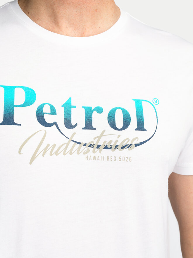 Petrol Industries Petrol Industries Camiseta M-1040-TSR634 Blanco Regular Fit
