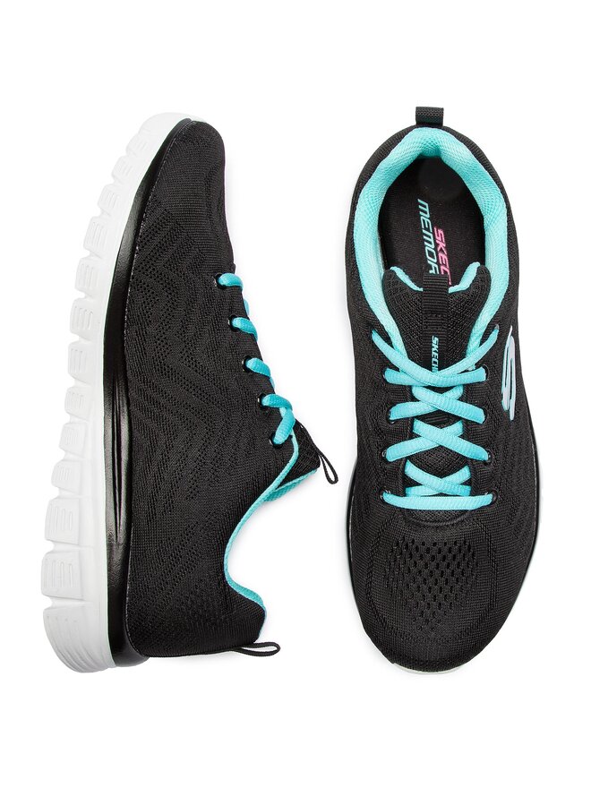 Skechers Sportcipők Skechers Get Connected 12615/BKTQ Fekete