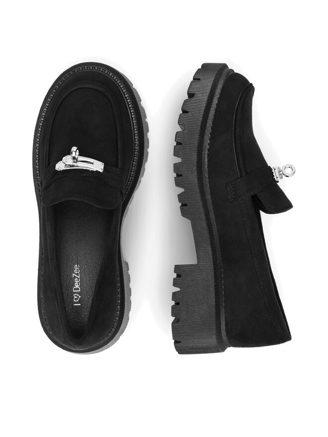 DeeZee Loafersy DeeZee BBT-22663-1 Czarny