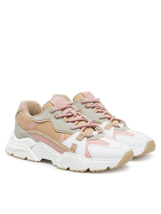 Guess Sneakersy Guess FLJCAR ELE12 Beżowy
